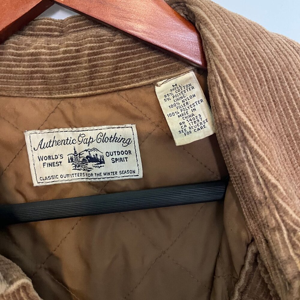Vintage Authentic Gap Clothing Brown Corduroy Jacket - Picture 3 of 6